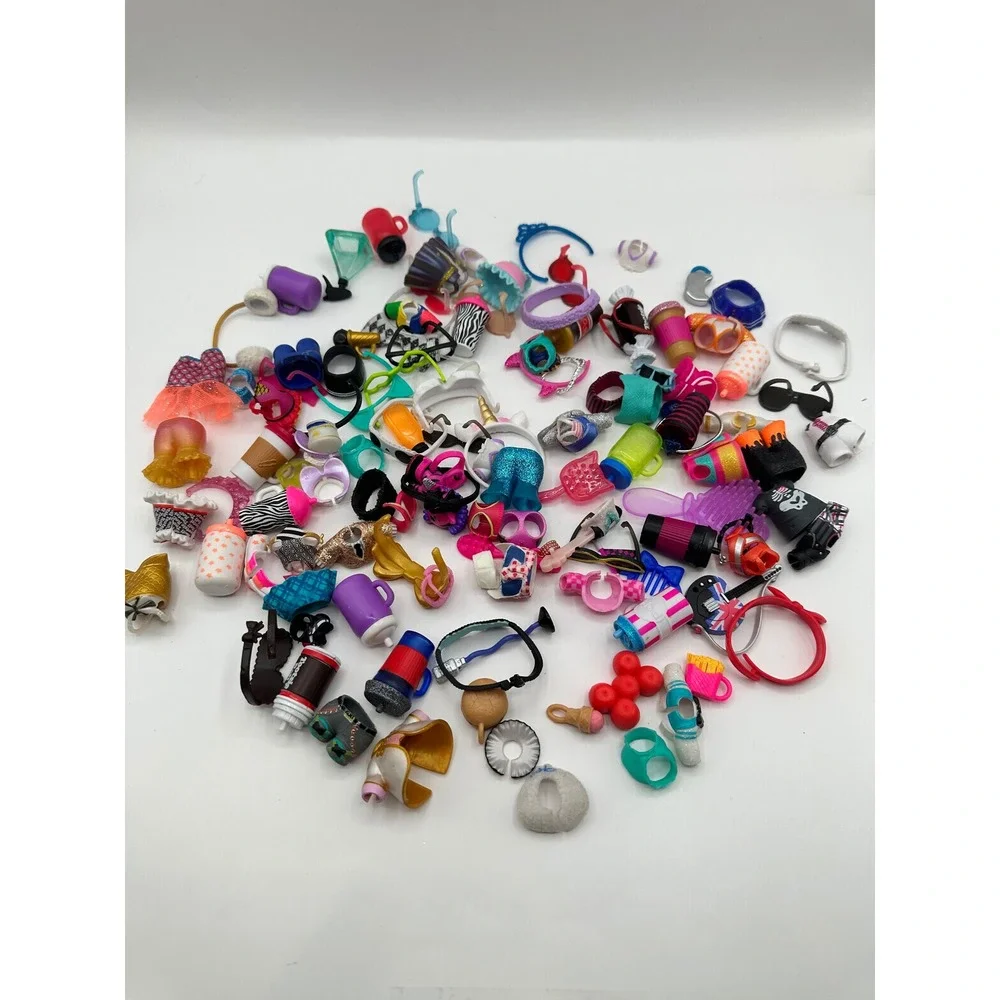 LOL Surprise Doll Accessories Lot Clothes‎ Bottles Purses Headbands